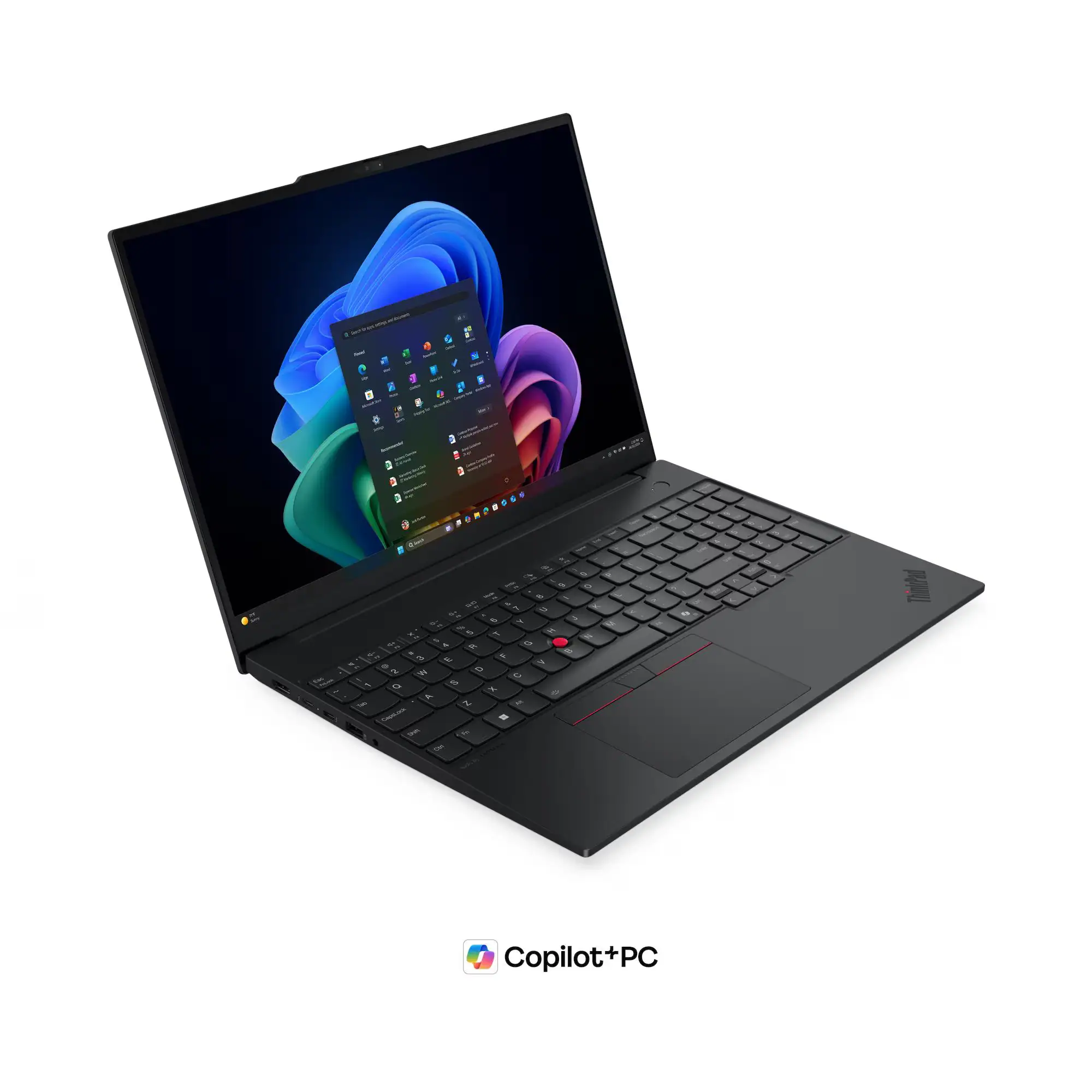Zdjęcie ukazuje otwartego czarnego laptopa