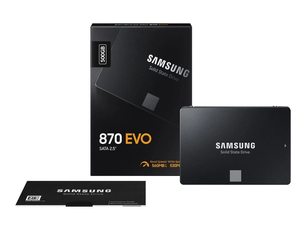 Opakowanie i dysk SSD Samsung 870 EVO 500GB 2.5 SATA III