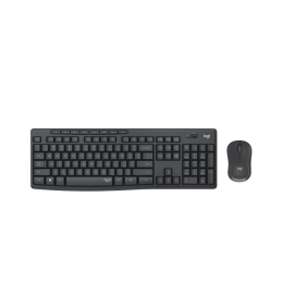 Zestaw bezprzewodowy Klawiatura + Mysz Logitech MK295 Silent Combo Grafit US 920-009800